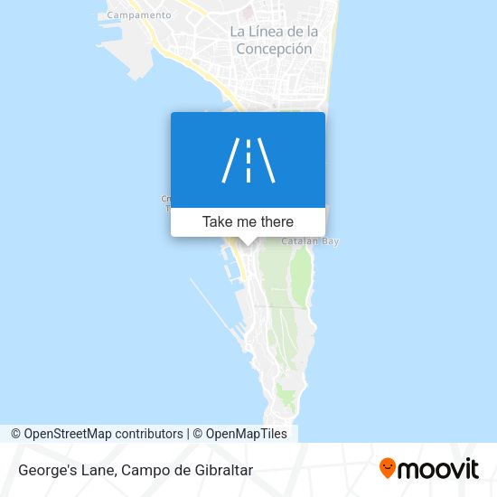 George's Lane map