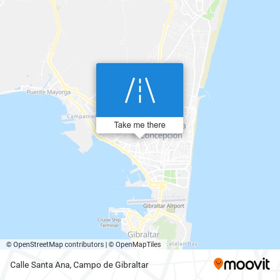 mapa Calle Santa Ana