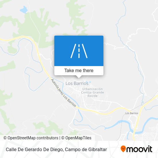 Calle De Gerardo De Diego map
