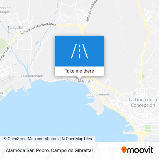 Alameda San Pedro map