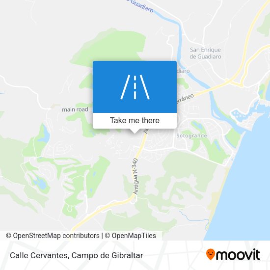 Calle Cervantes map