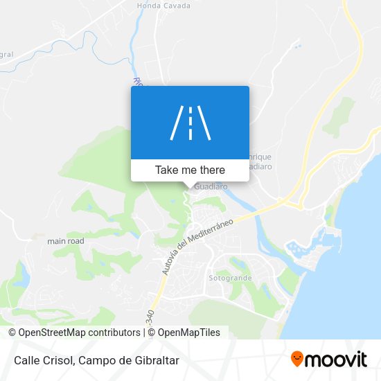 Calle Crisol map