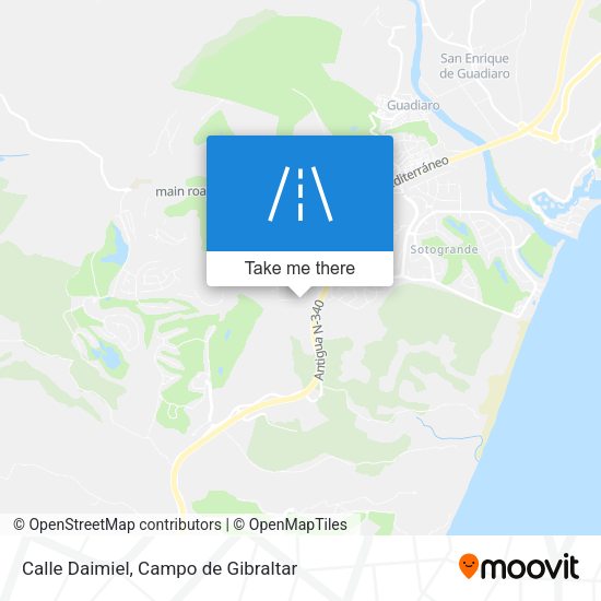 Calle Daimiel map