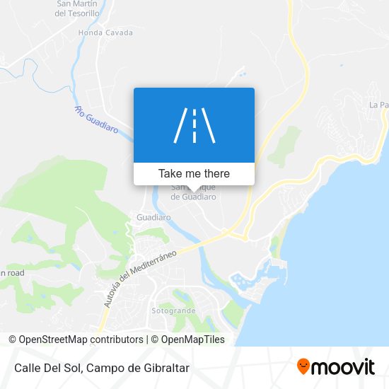 Calle Del Sol map