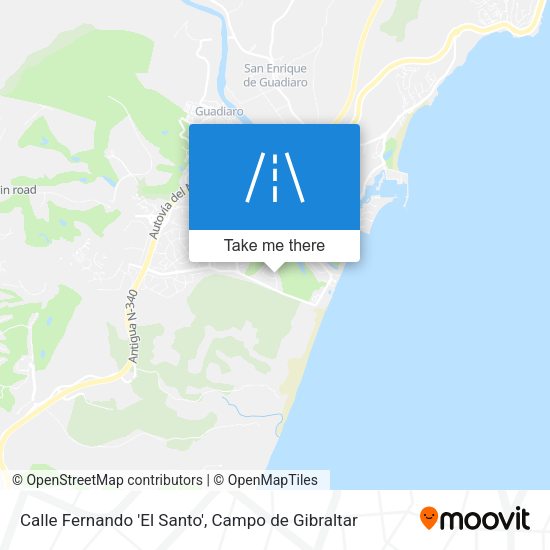 Calle Fernando 'El Santo' map