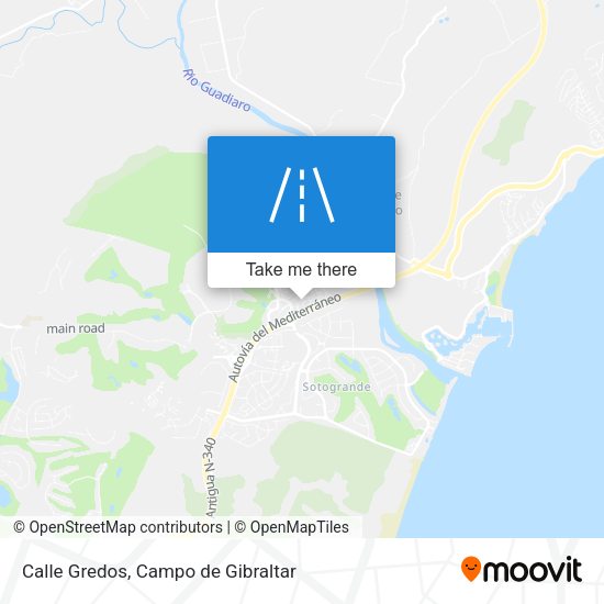 Calle Gredos map