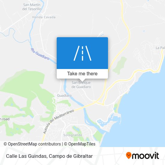 Calle Las Guindas map