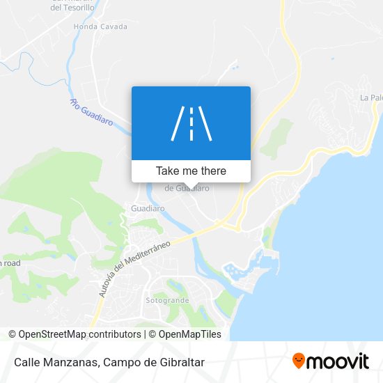 Calle Manzanas map