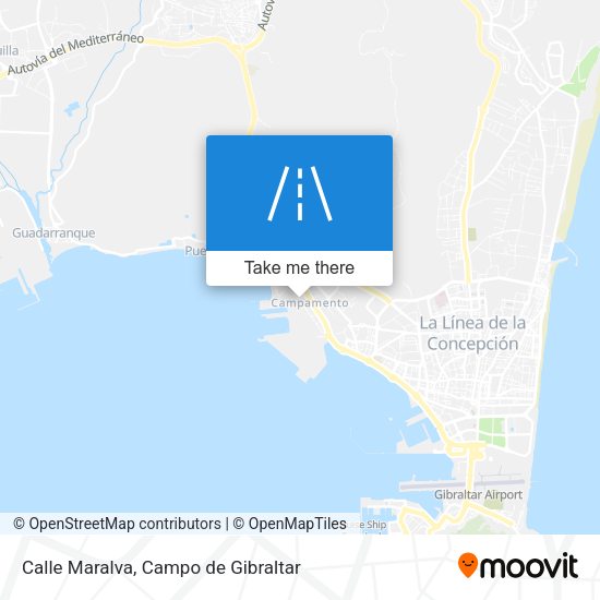Calle Maralva map