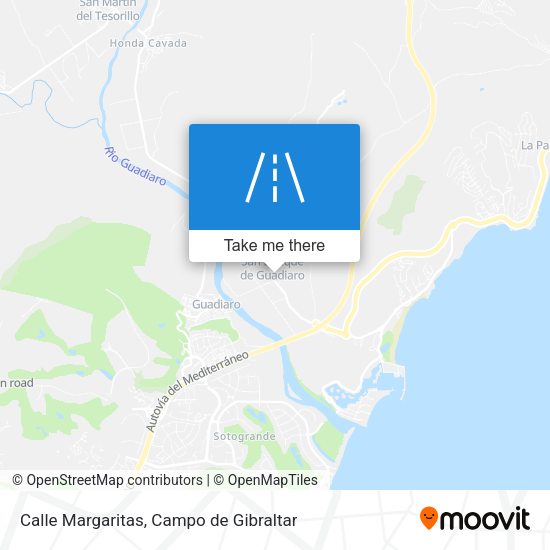 Calle Margaritas map
