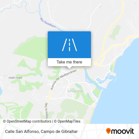 Calle San Alfonso map