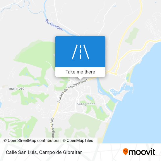 Calle San Luis map