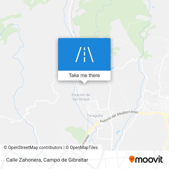 Calle Zahonera map
