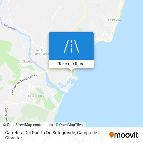 Carretera Del Puerto De Sotogrande map