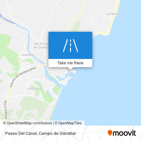 Paseo Del Canal map