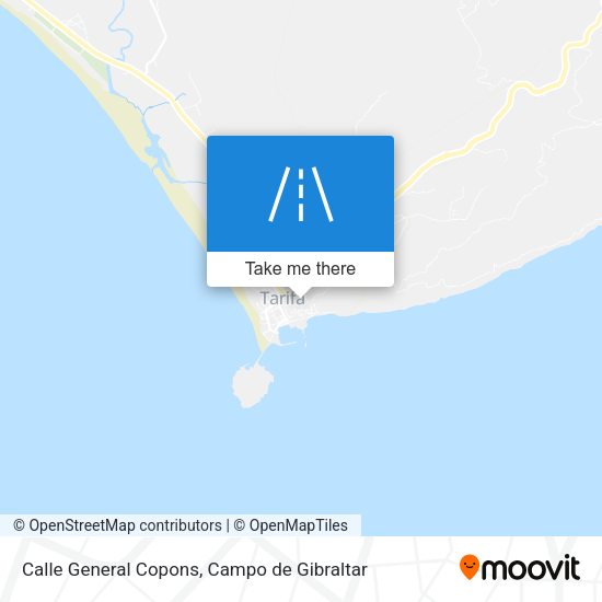 Calle General Copons map