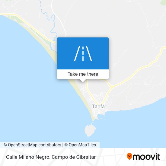 Calle Milano Negro map
