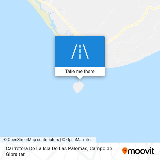 Carrretera De La Isla De Las Palomas map