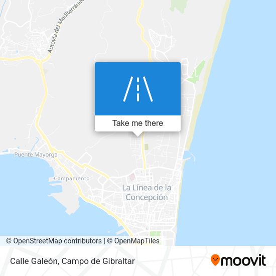 Calle Galeón map