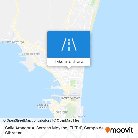 mapa Calle Amador A. Serrano Moyano, El "Titi"
