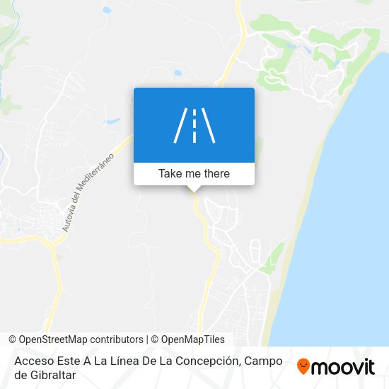 Acceso Este A La Línea De La Concepción map