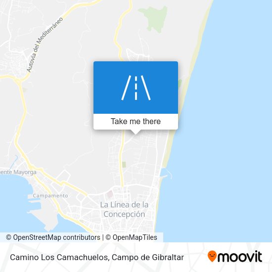 Camino Los Camachuelos map
