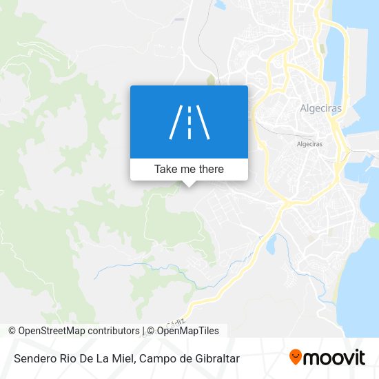 Sendero Rio De La Miel map