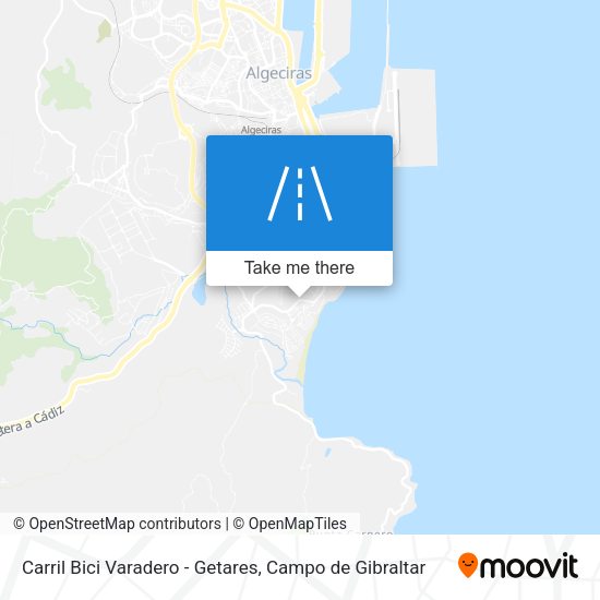 Carril Bici Varadero - Getares map