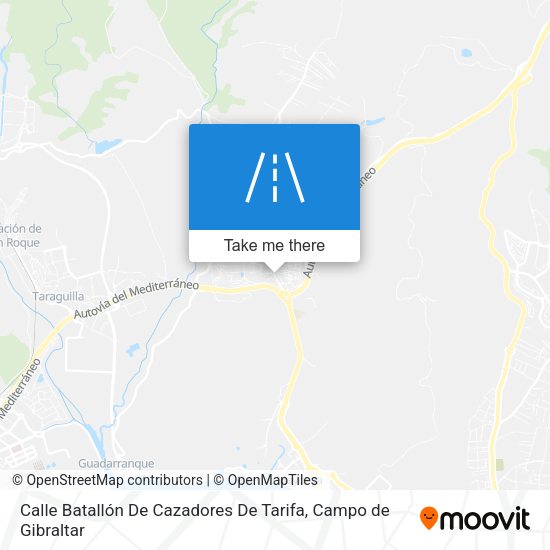 Calle Batallón De Cazadores De Tarifa map