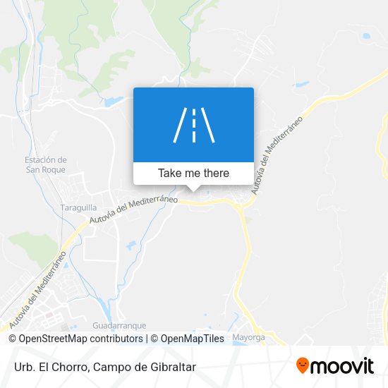 Urb. El Chorro map