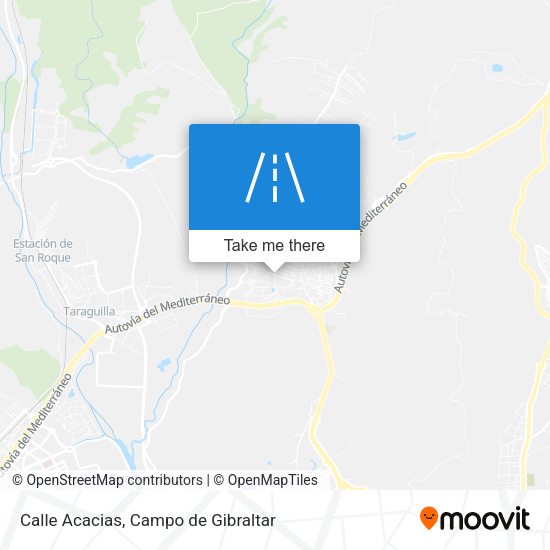 Calle Acacias map
