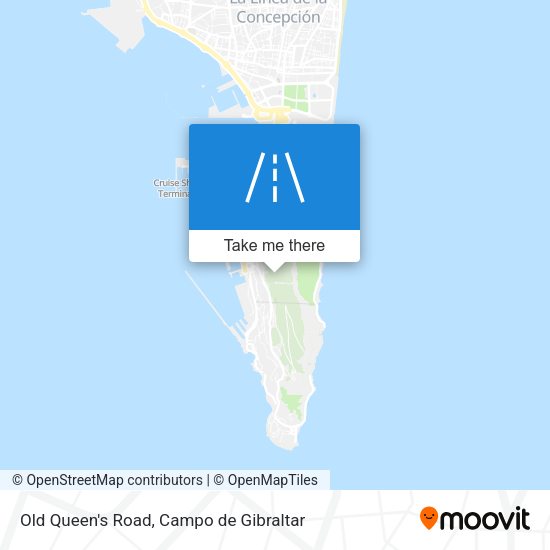 Old Queen's Road map