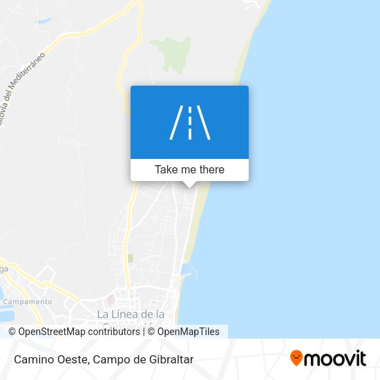 Camino Oeste map