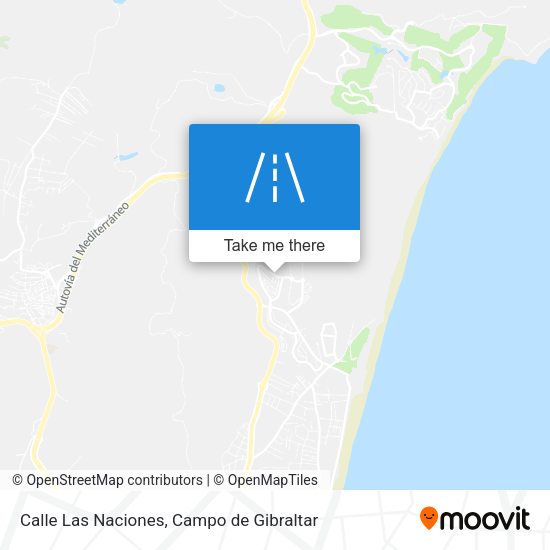 Calle Las Naciones map