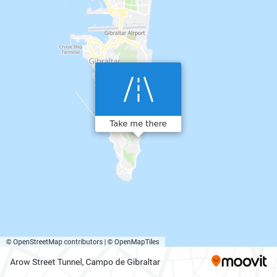 mapa Arow Street Tunnel