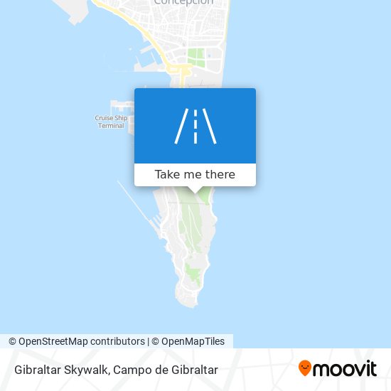 Gibraltar Skywalk map