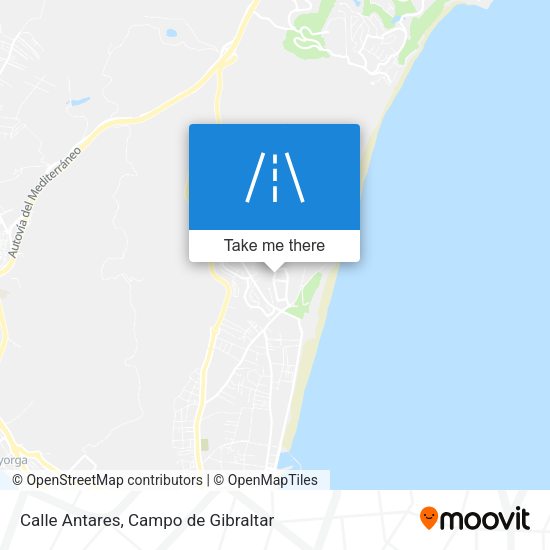 Calle Antares map