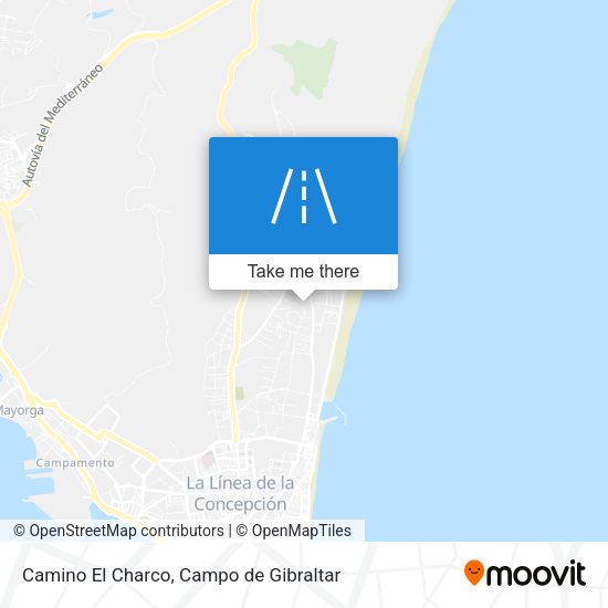 Camino El Charco map