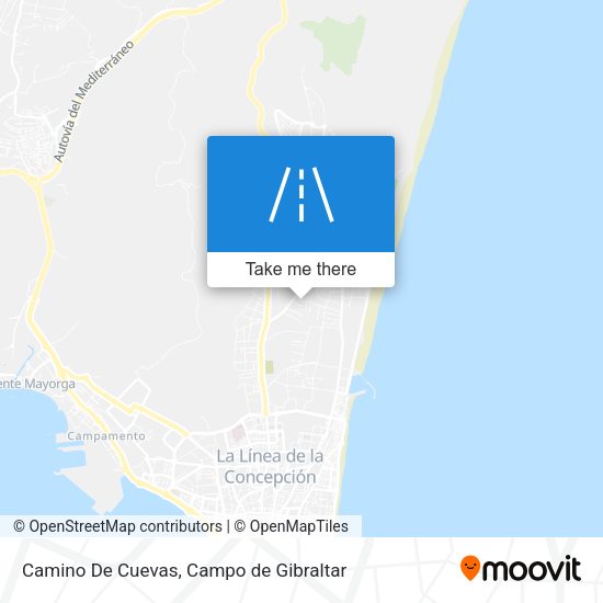 Camino De Cuevas map
