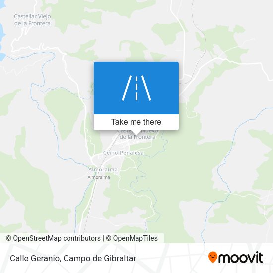 Calle Geranio map