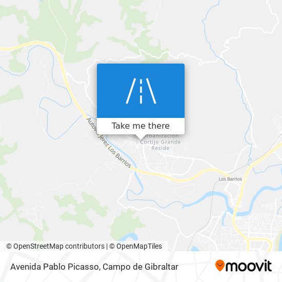 mapa Avenida Pablo Picasso