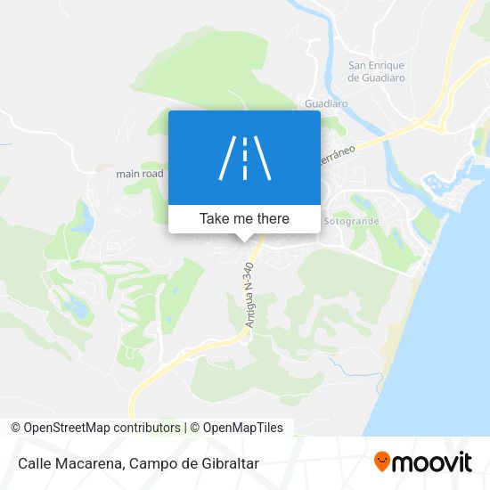 Calle Macarena map