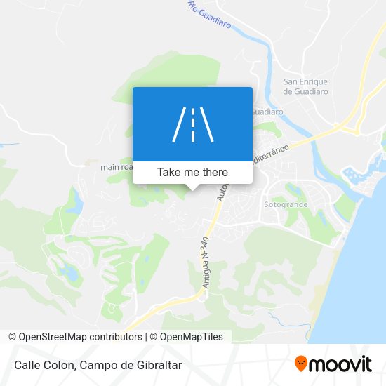Calle Colon map
