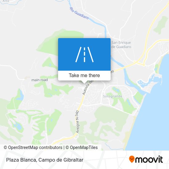 Plaza Blanca map