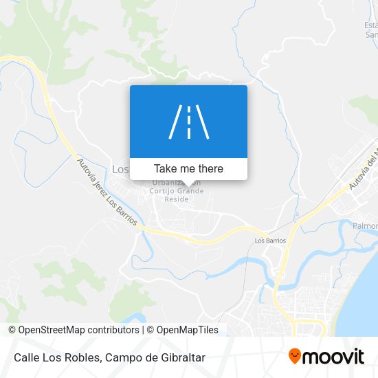 Calle Los Robles map