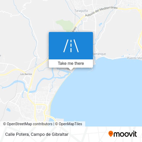 Calle Potera map