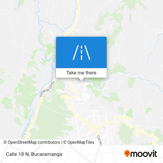 Mapa de Calle 18 N