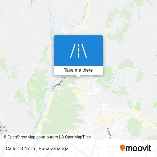 Mapa de Calle 18 Norte