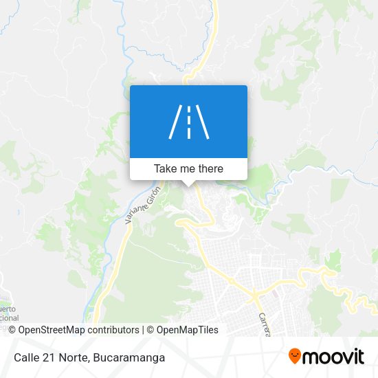 Mapa de Calle 21 Norte