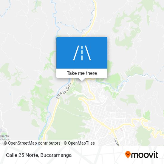 Mapa de Calle 25 Norte
